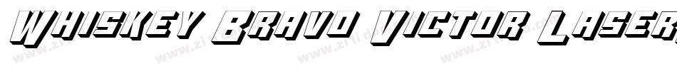Whiskey Bravo Victor Laser3D字体转换